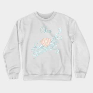 Shell with waves Crewneck Sweatshirt